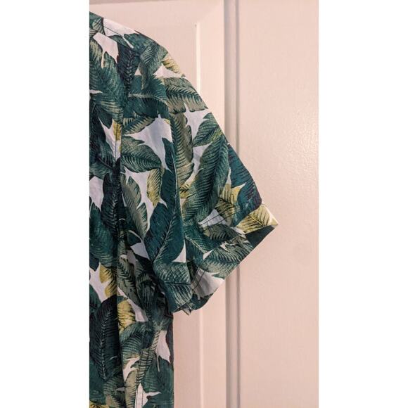 Huntington Beach Club Vintage Palm Leaf Button Down Shirt Medium - Picture 5 of 10